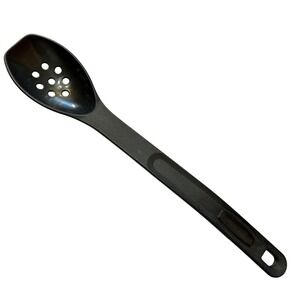 Rubbermaid Black Plastic Slotted Serving Spoon Perforated Basted Nylon‎ 1974